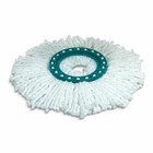 Leifheit Ersatzkopf Disc Mop microfibre, Ersatz Wischkopf Mikrofaser Weiß, 52095