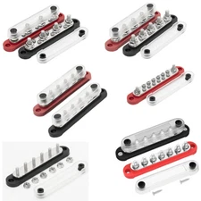 Terminal Block Battery Bus Bar Set Negative Positive Insulated Auto Marine Car