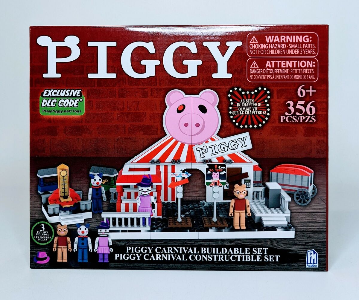 PIGGY Roblox Carnival Buildable Building Set w/ Figures & DLC Code 356 Pcs