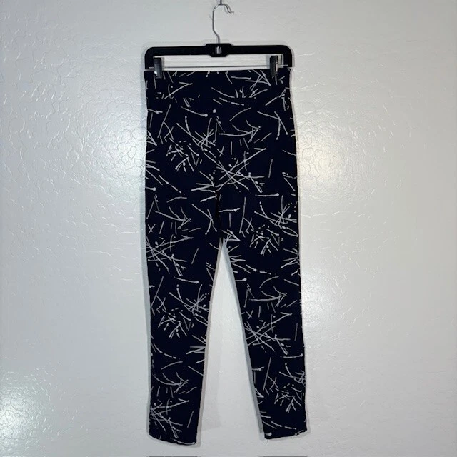 Pantalones Joseph Ribkoff para mujer 8 tirones elásticos negros estampados arte 28" Foto 4 de 4