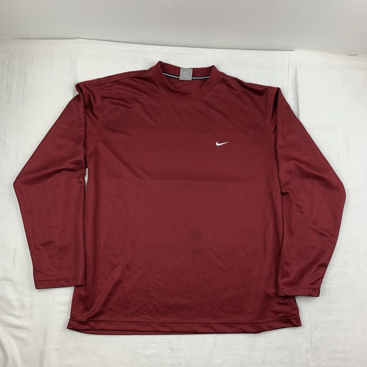 【HI FI FNK】Red Hot Vintage Longsleeve Vintage Nike Long Sleeve Shirt Adult Large Red Mesh Athletic