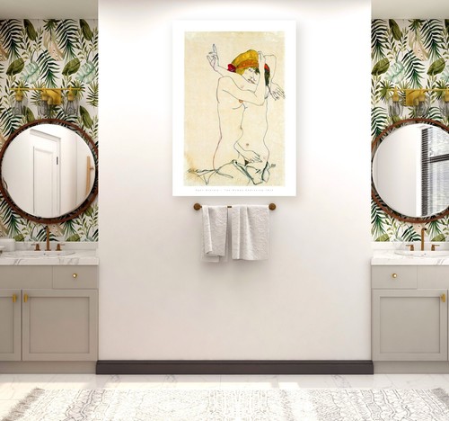 Deux femmes s'embrassant - Egon Schiele 1913 - Poster - Picture 3 of 9