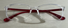 Zenni 2018317 Clear/Red Eyeglasses Frames 51-18-142-33mm G17