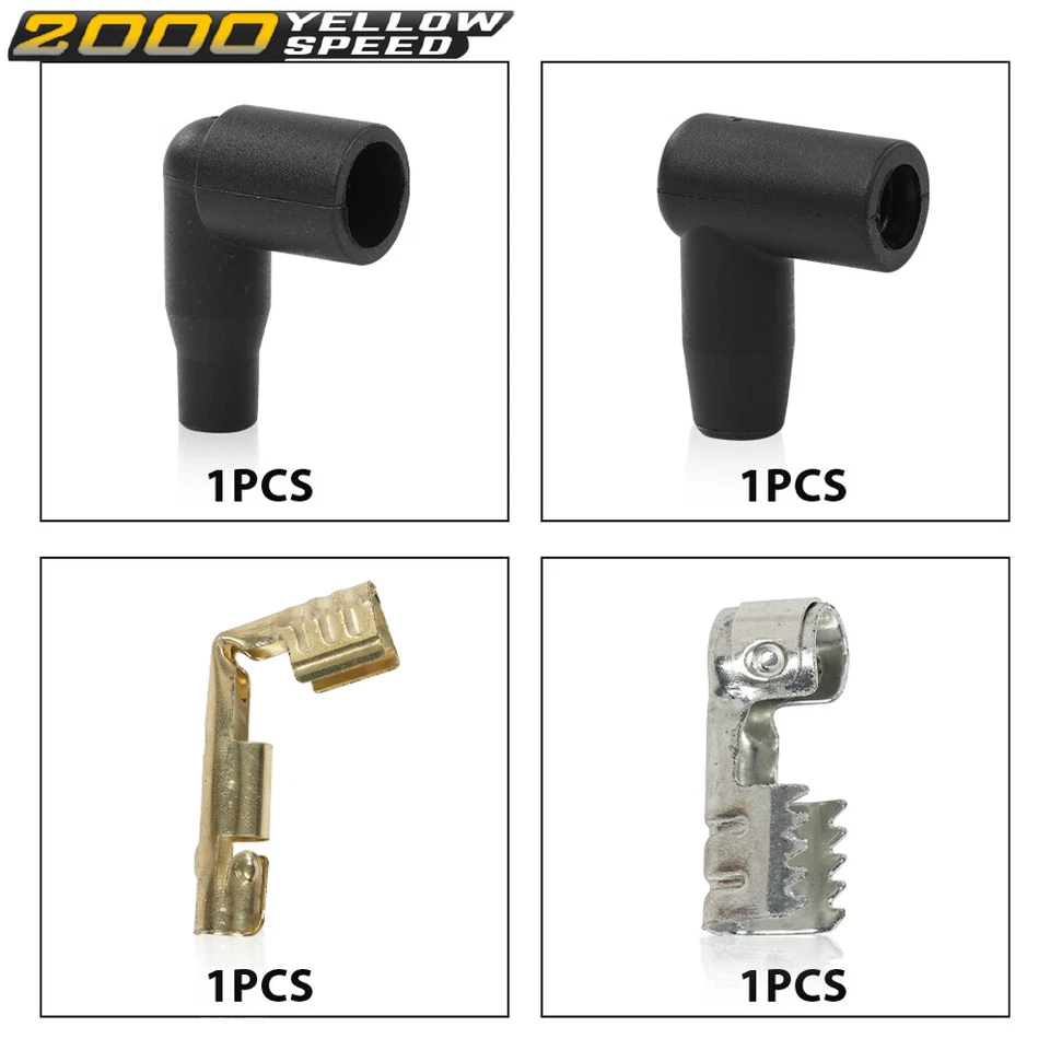 Fit For Silverado 1500 Tahoe GMC Square Ignition Coil & Spark Plug & Wires 8PCS  Foto 3 de 4