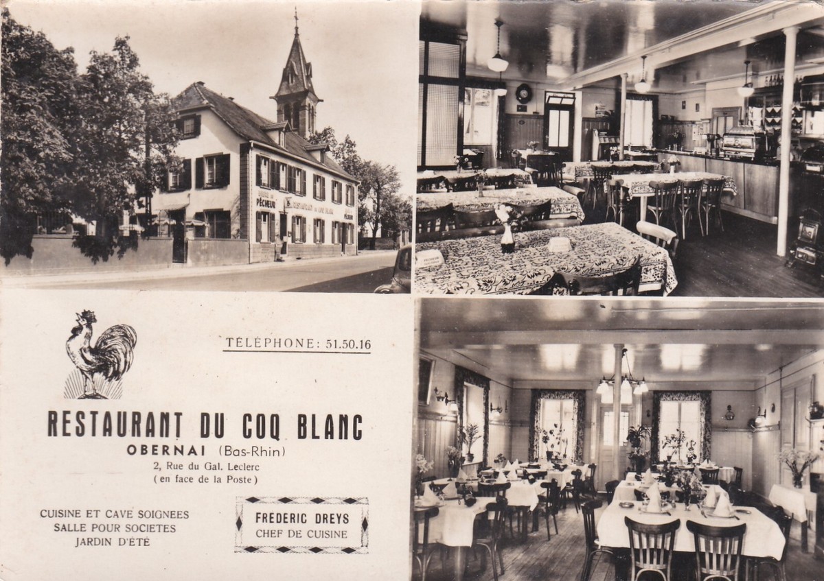 CPSM RESTAURANT DU COQ BLANC OBERNAI