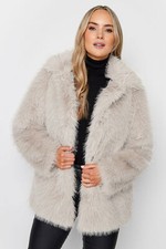 Lts Tall Faux Fur Coat