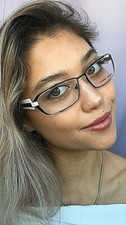 New Mikli by ALAIN MIKLI ML3901 55mm Black White Women's Eyeglasses Frame .