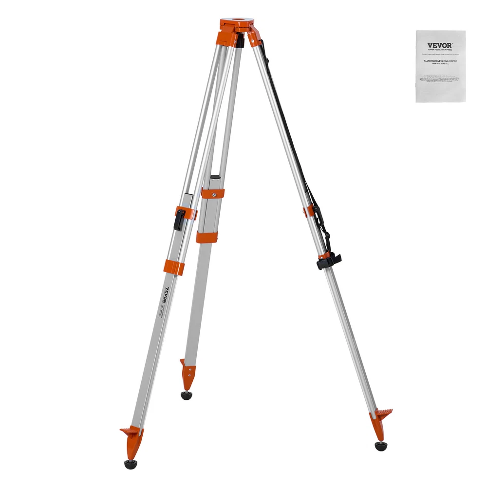 VEVOR Laser Level Tripod Stand 5/8"-11 Thread 16.53-65.55 in Height Adjustment