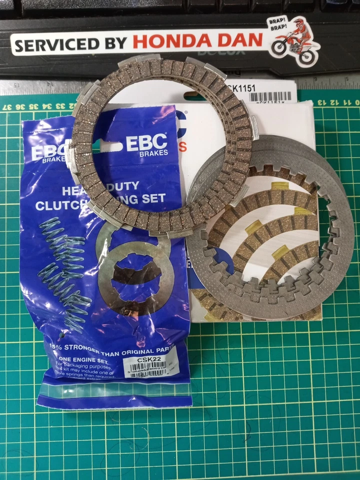 Kit placas de embrague Honda XR80R XR80 XL80S EBC CSK022 CK1151 para 1979-85 80cc Foto 3 de 4