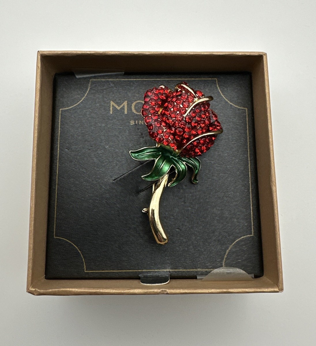 ✾US❃Vintage✾MONET✾ブローチ Vintage Signed Celebrity NY Designer Signed Gold Plated
