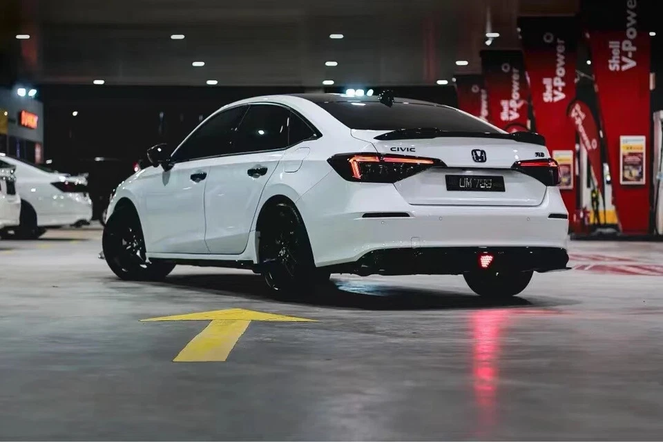 Genuine OEM Gloss Black Logo Emblem Set For Honda CIVIC 2022-2025 Sport Sedan - Image 4 of 4