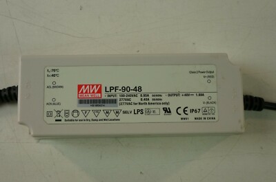 MW LPF-90-48 Trafo 100-240 Volt AC auf 48 Volt DC Mean Well LED Lampen W-2707