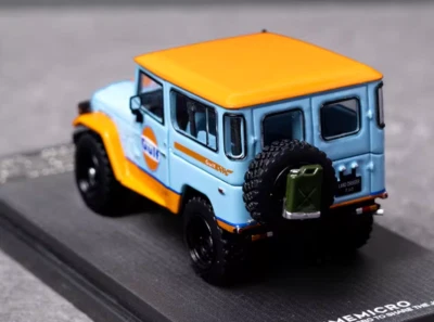 1/64 timemicro 400z + トレーラー + FJ40 ガルフ TM 1:64 Gulf Land Cruiser FJ40 400Z Coupe Trailer Model