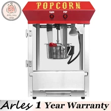 Movie Theater Popcorn Machine 6oz Kettle Vintage Countertop Popper Popcorn Maker