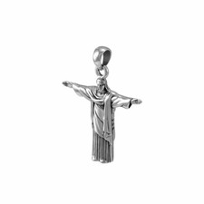 Christus Der Erlöser 3D Anhänger Kreuz 925 Sterlingsilber Fein Religiös Schmuck