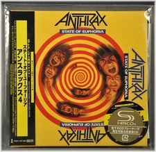 ANTHRAX State of Euphoria Orig. 2013 JAPAN Mini LP SHM-CD UICY-75601 FactSeal
