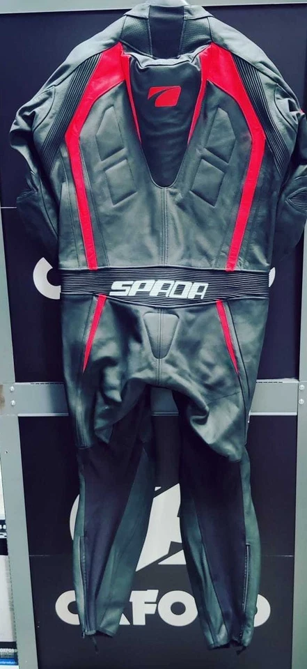 Combinaison De Course En Cuir Pour Homme Spada 1 Pièce Moto Sportive - Photo 2/4
