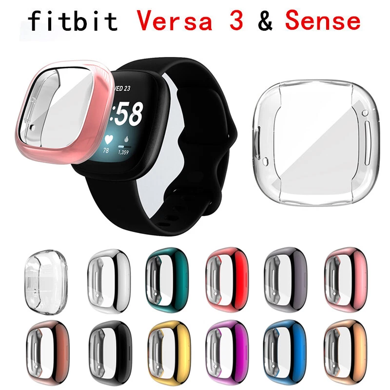 For Fitbit Versa 3 Fitbit Sense Watch Full Cover Screen Protector TPU Case UK
