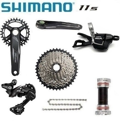 Gruppo MTB Shimano 1x11 Velocità SLX M7000 KIT Nuovo con pedivella RD-M8000  Deor