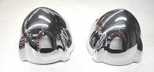 1951 51 Ford Car Center Grill Bullet Pair Chrome New 