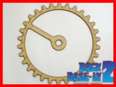 MDF Wooden Shapes Cogs 150mm High 3mm Thick Custom Cut x 5 pieces