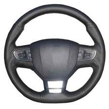 Genuine Leather Hand-Stitched Steering Wheel Cover For Peugeot 3008 2016-19  301