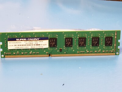 Super Talent W1333UB2GV DDR3-1333 2Gb/128X8 CL9 Value Memory