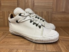 RARE🔥 VANS Made in USA Mid Skateboarding Hiker Vintage Shoes 10 White Leather