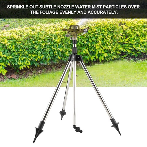 JY 360° Verstellbar Stativ Rasensprenger Impulsregner Sprinkler Gartenregner - Bild 4 von 12