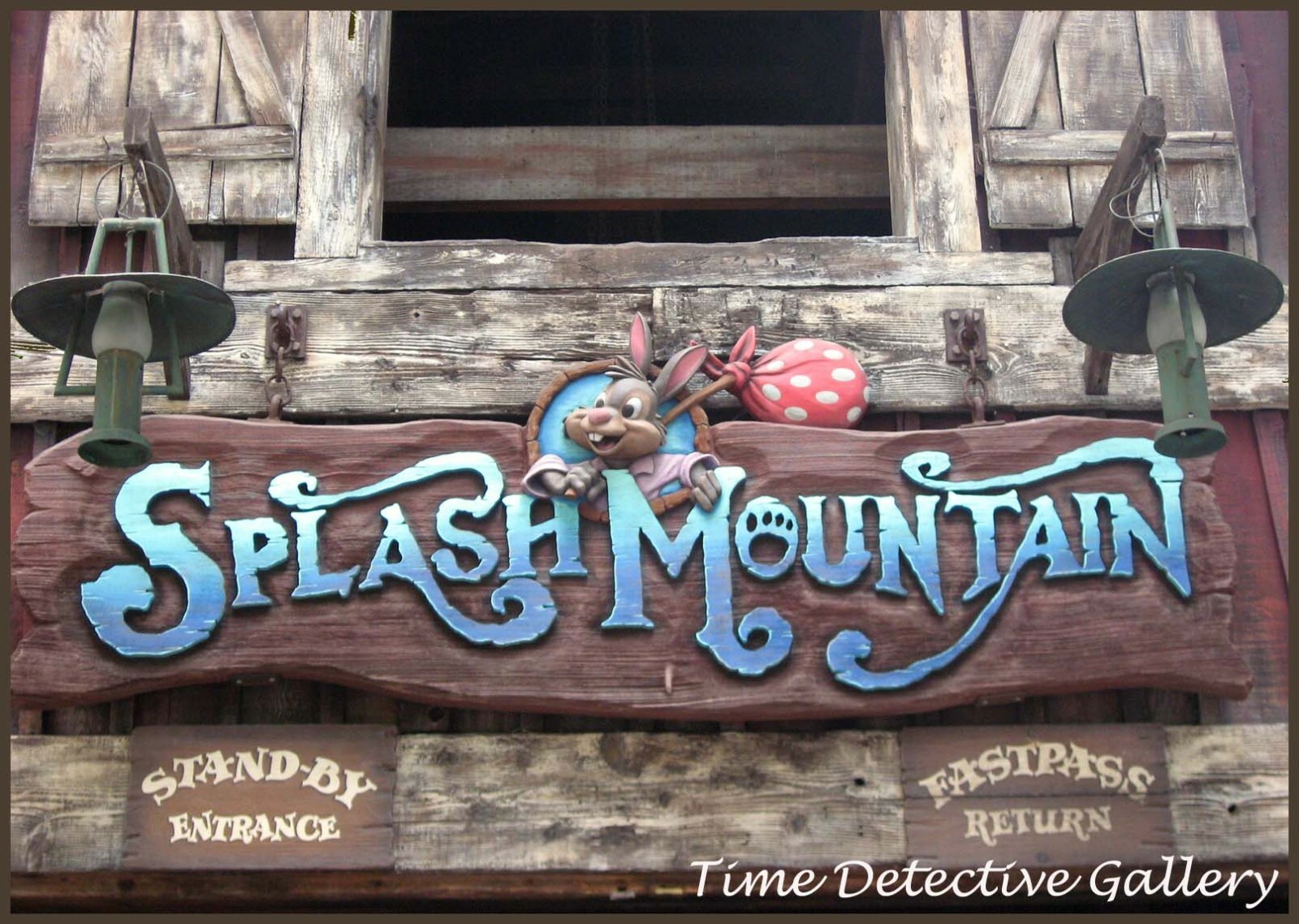 Disneyland "Splash Mountain" Entrance Sign Poster Available in 4