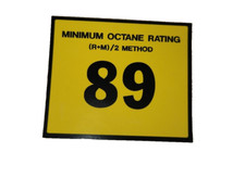 UNSI OR-89 - Octane Rating 89 decal