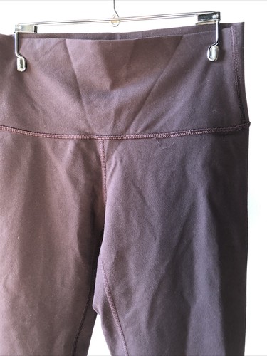 LULULEMON Sz 6 Wunder Under 21” inseam maroon eggplant cropped leggings LULU - Picture 4 of 7