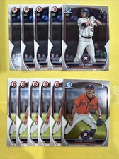 2023 Bowman Draft  CHASE JAWORSKY CAM FISHER 1st Bowman Lot x11 Houston Astros