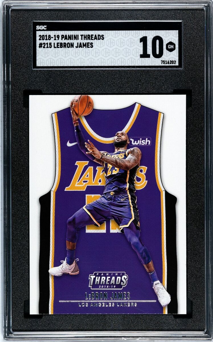 2018-19 Panini Threads #215 LeBron James SGC 10 GEM MINT | eBay 2018-19 Panini Threads #215 LeBron James SGC 10 GEM MINT | eBay