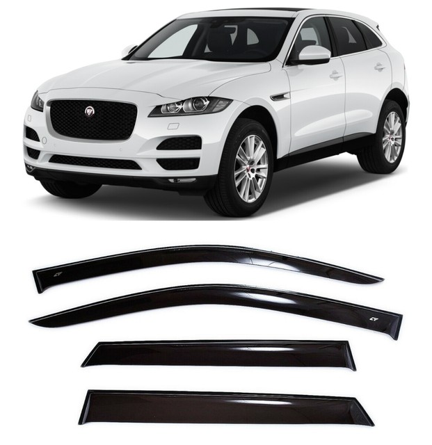 For Jaguar Fpace 2016 Window Side Visors Sun Rain Guard Vent