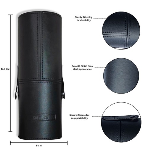 Vegan Makeup Brush Set with Travel Case & Cleaning Mat - 第 27/39 張圖片