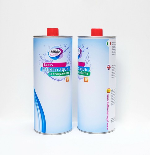 Jumbo Resina Epossidica Trasparente Autolivellante Pro Effetto Acqua Kg 3,200 - Picture 2 of 5