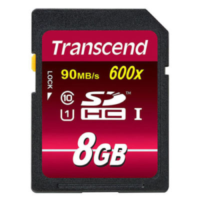 Transcend SDHC 8 GB Speicherkarte 8GB UHS-I Ultimate MLC Class 10 UHS I 600x