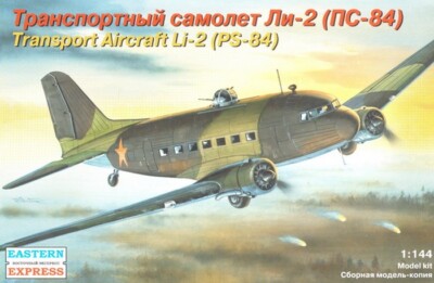 1144 Transport Aircraft Li-2T (PS-84)  Eastern Express 14430 Plastic Model kit