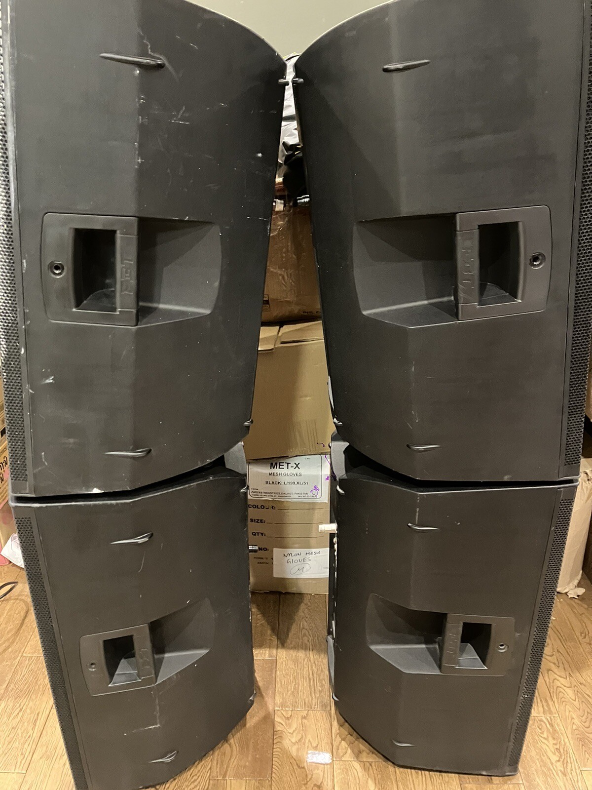 4 Fbt Xlite 15a Processed Active Speaker And American Audio Amp eBay