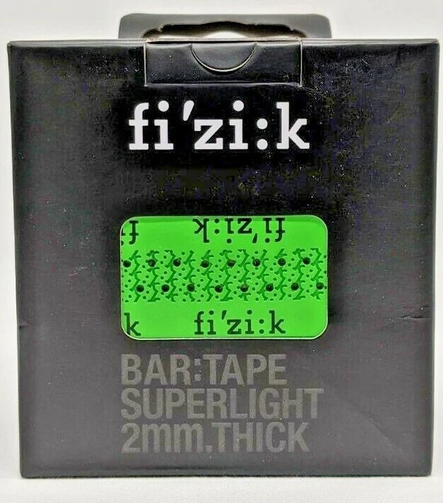 NUEVO Fizik Súper Ligero 2mm Grueso Tacky Barra Táctil Cinta Bicicleta de Carretera Verde Manzana - NUEVO Foto 3 de 4
