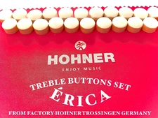 HOHNER GENUINE BUTTON SET FOR ERICA FROM HOHNER FACTORY TROSSINGEN GERMANY.