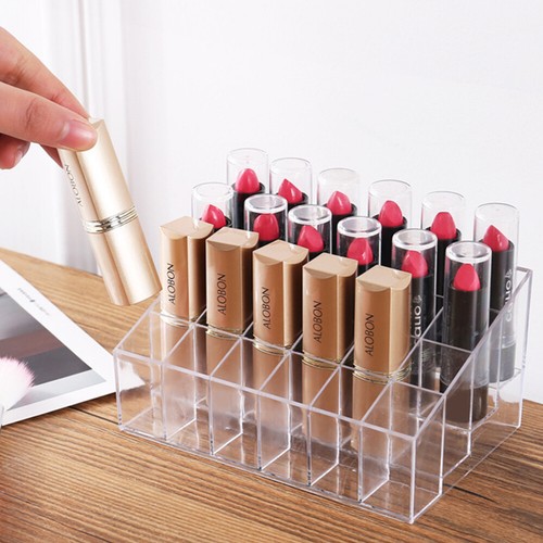 Lipstick Organizer Display Stand Lipstick Storage Clear Makeup Lipgloss Holder - Picture 20 of 22