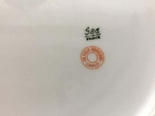 4 tazones de postre dorados y blancos GDA CFH Limoges France - Imagen 5 de 5