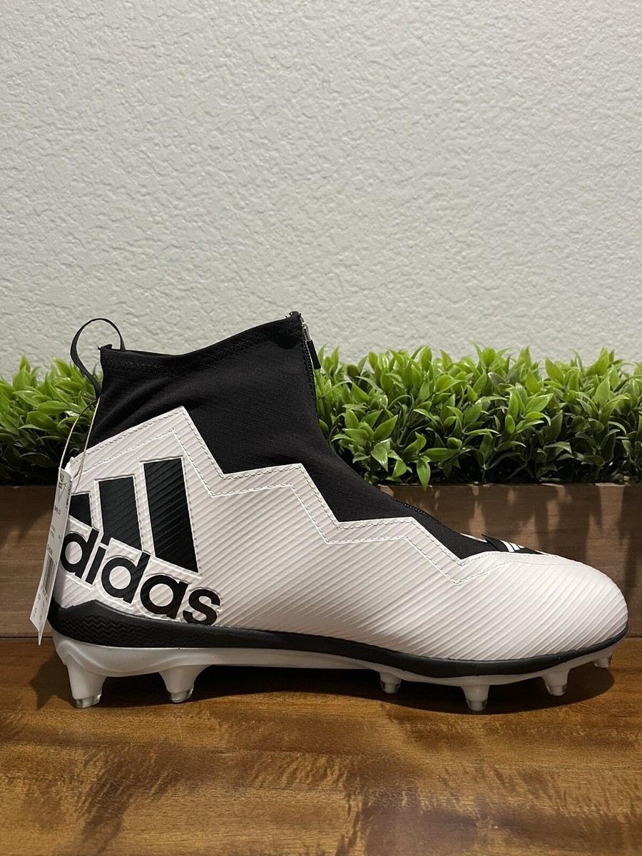 Adidas Nasty Fly 2.0 Football Cleats White Black GV8306 Men Size 12 Adidas Nasty 2.0 Football Cleats White Black Shoes GV8306  main image 2