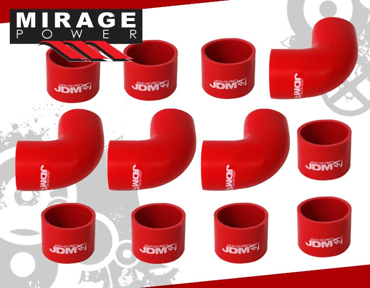 Jdm Sport Inter Cooler + 3" Beaded Flared End Turbo Piping Kit 12 Pieces - Изображение 3 из 4