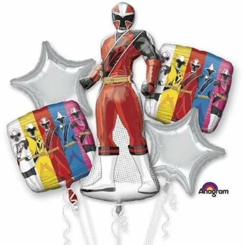 Power Rangers Globos de papel aluminio fiesta cumpleaños