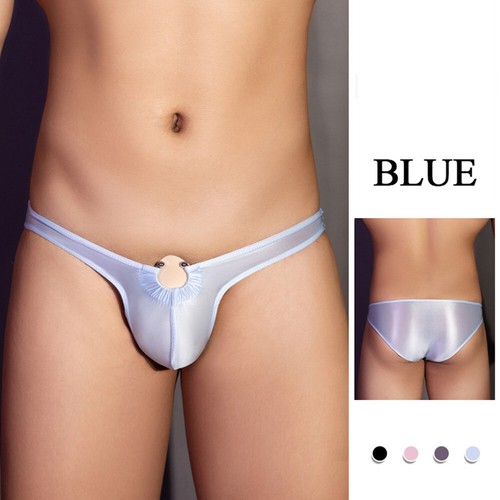 Slip Bikini Perizoma Trasparente Lucido Da Uomo. Intimo Con Custodia ▼ - Zdjęcie 27 z 29