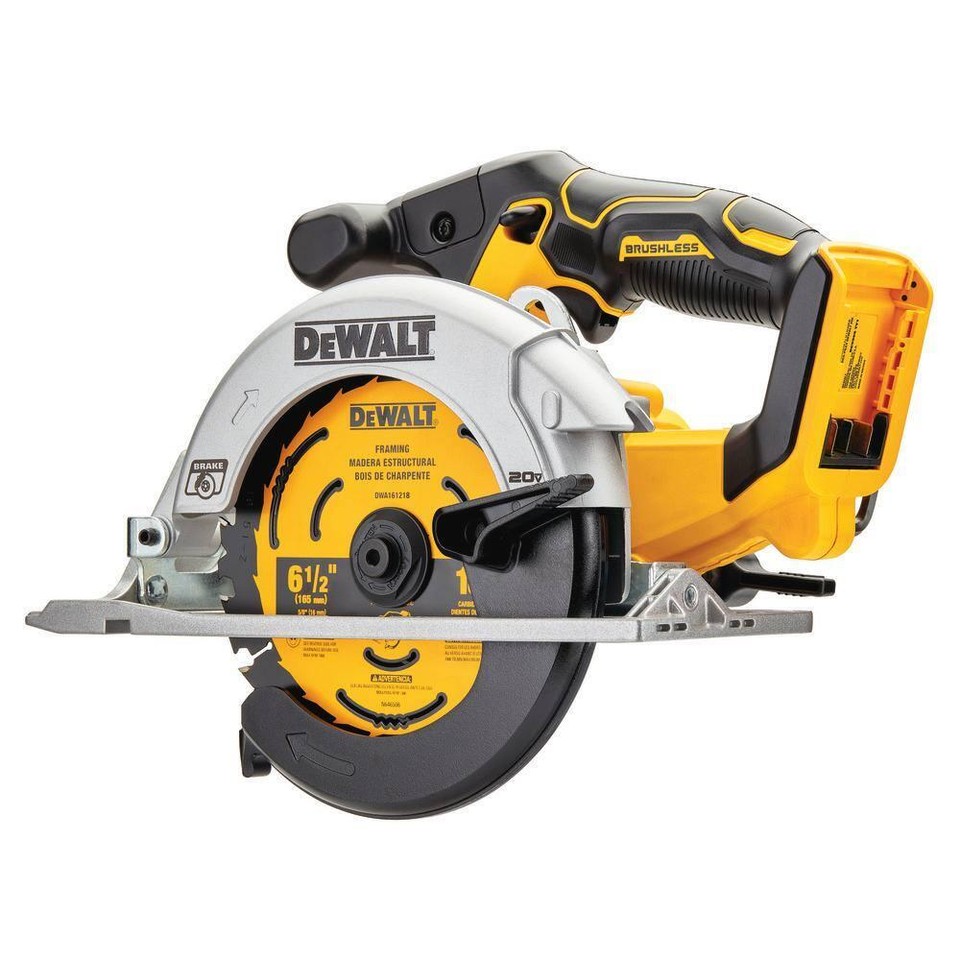 DEWALT Cordless Sidewinder Style Circular Saw 6.5" Brushless 20V w