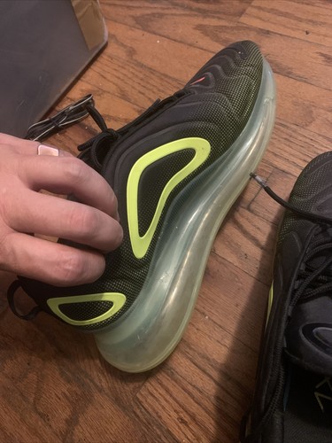 Nike Air Max 720 Mens Running Shoes Black Crimson Volt Neon A02924-008 Size 11.5 - Picture 9 of 13